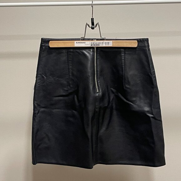 ZARA Basic Pleader A-line Skirt - Black - Size M - Picture 2 of 3